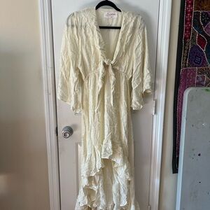 Ruffle glitzy boho dress